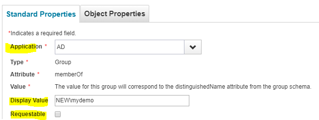 Group Provisioning 5 Standard Properties in SailPoint IIQ